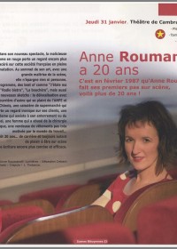 Anne ROUMANOFF 31/01/2008