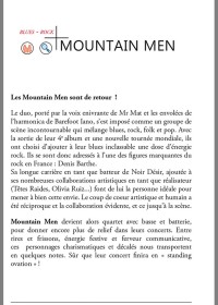 Mountain men 13/01/2017